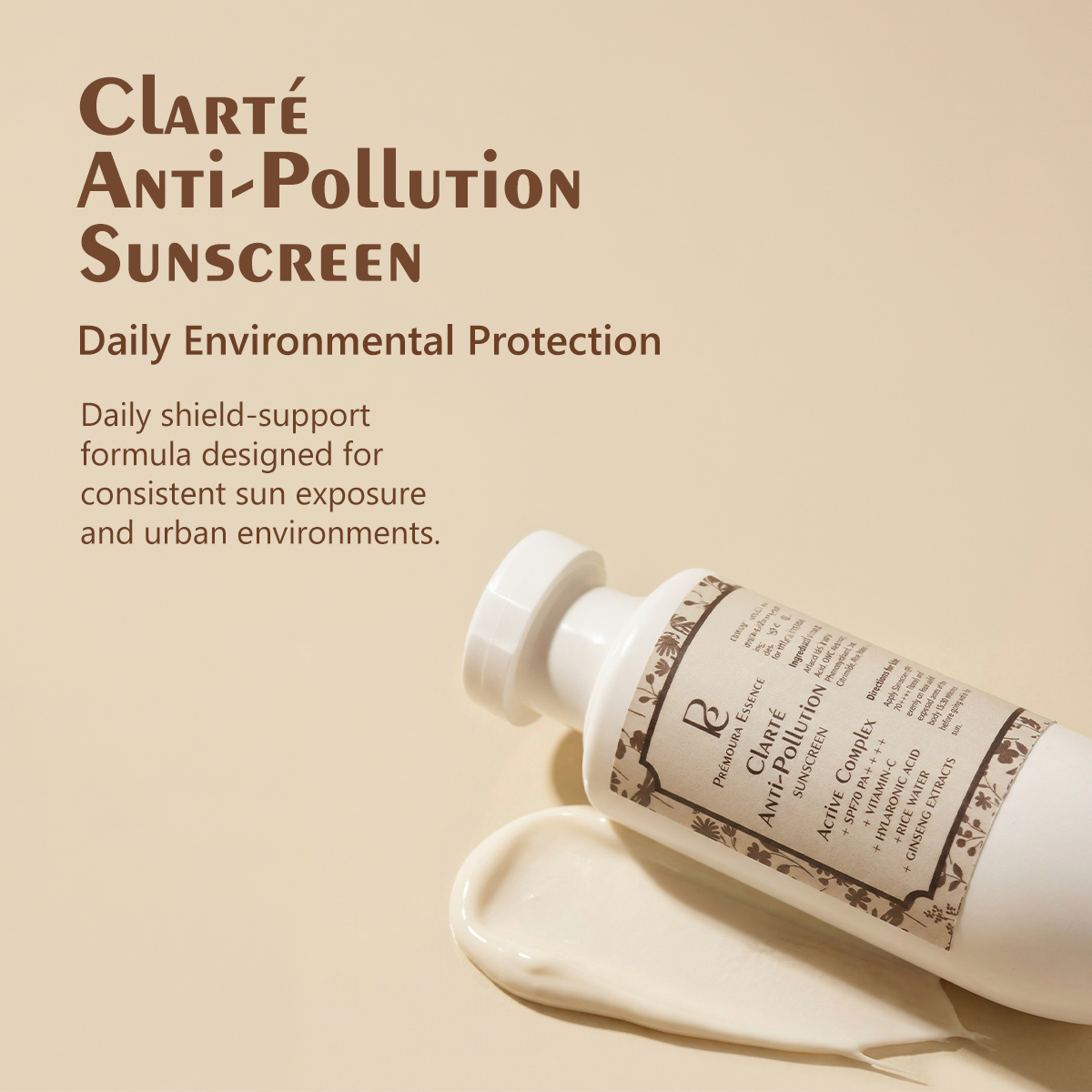 Prémoura Essence Clarté Anti-Pollution Sunscreen SPF 70++++