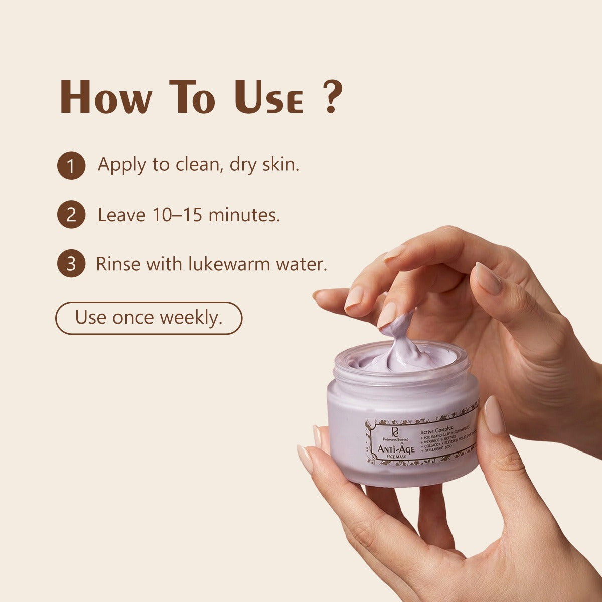 Anti-Age Face Mask | Retinol, Ceramides & Collagen | 50 g